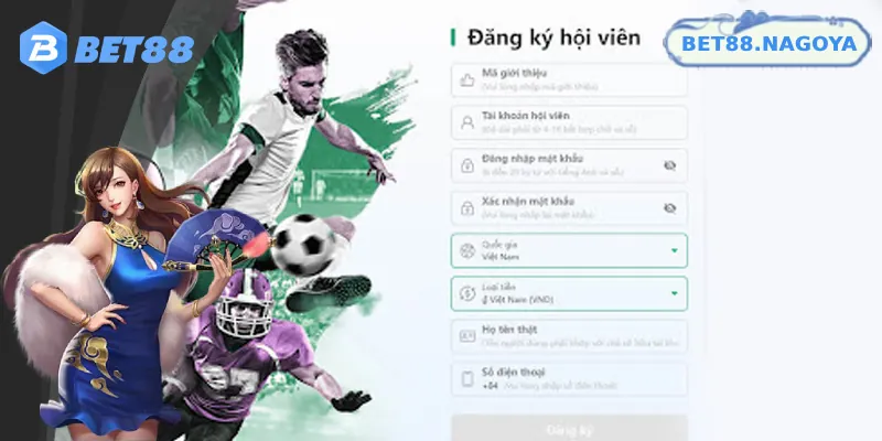 Những lý do phổ biến khiến bạn đăng ký Bet88 không thành công